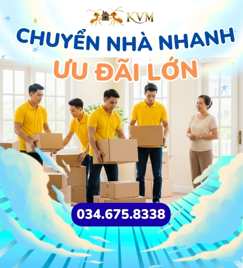 Ưu đãi dịch vụ chuyển nhà trọn gói Kiến Vàng