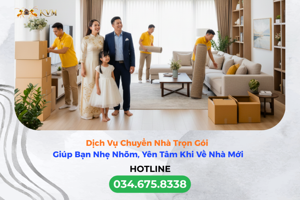 giúp khách hàng nhẹ nhõm và an tâm khi sự dụng dịch vụ chuyển nhà chuyên nghiệp của Kiến Vàng